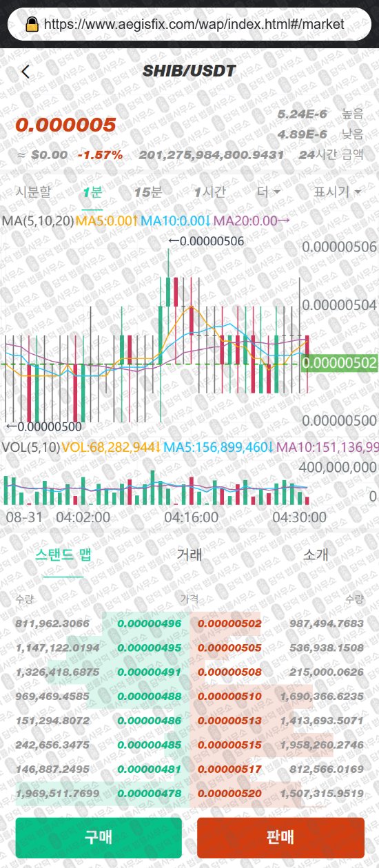 이 사진은 담덕법률사무소에서 캡쳐해둔 구글(AegisFiX) 웹사이트 캡쳐 사진이며 URL은 aegisfix.com 입니다.