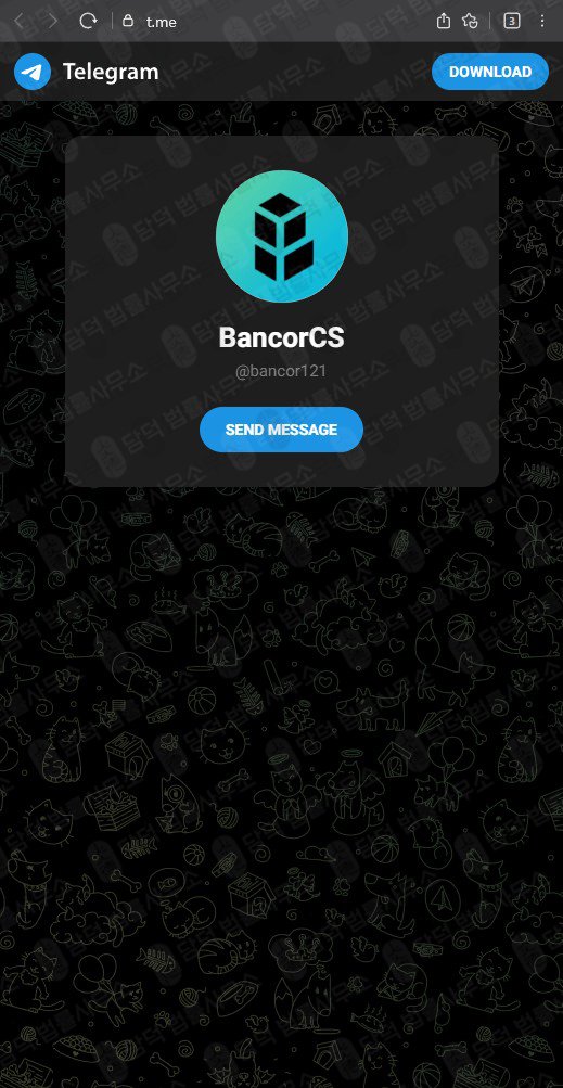 이 사진은 담덕법률사무소에서 캡쳐해둔 사칭(BNT Wallet) 웹사이트 캡쳐 사진이며 URL은 bancor-crypto.com 입니다.