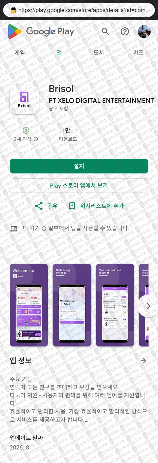 이 사진은 담덕법률사무소에서 캡쳐해둔 개발자(Brisol) 웹사이트 캡쳐 사진이며 URL은 google.com 입니다.
