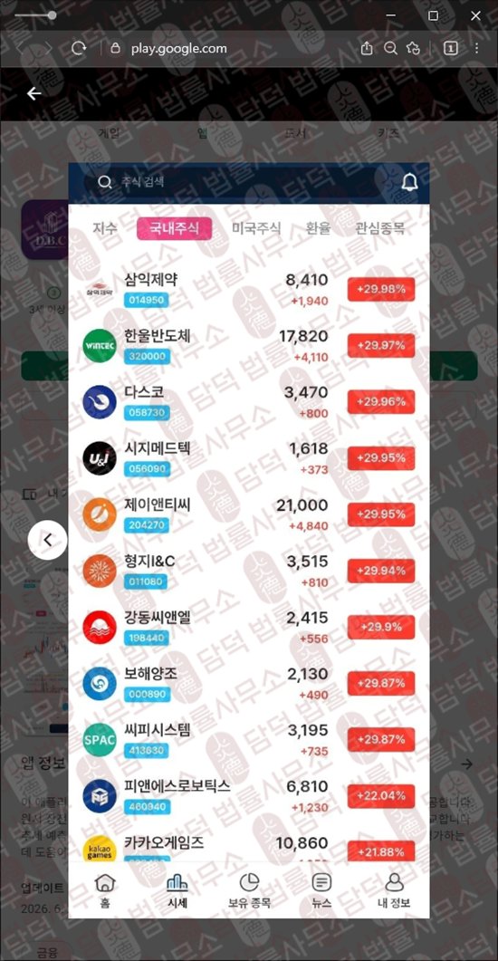 이 사진은 담덕법률사무소에서 캡쳐해둔 주의보(BORAL CAPITAL) 관련 자료 사진입니다.