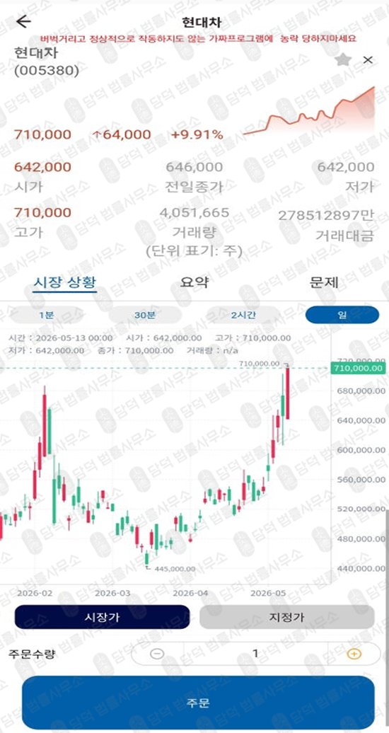 이 사진은 담덕법률사무소에서 캡쳐해둔 사칭(DBAXIS) 관련 자료 사진입니다.