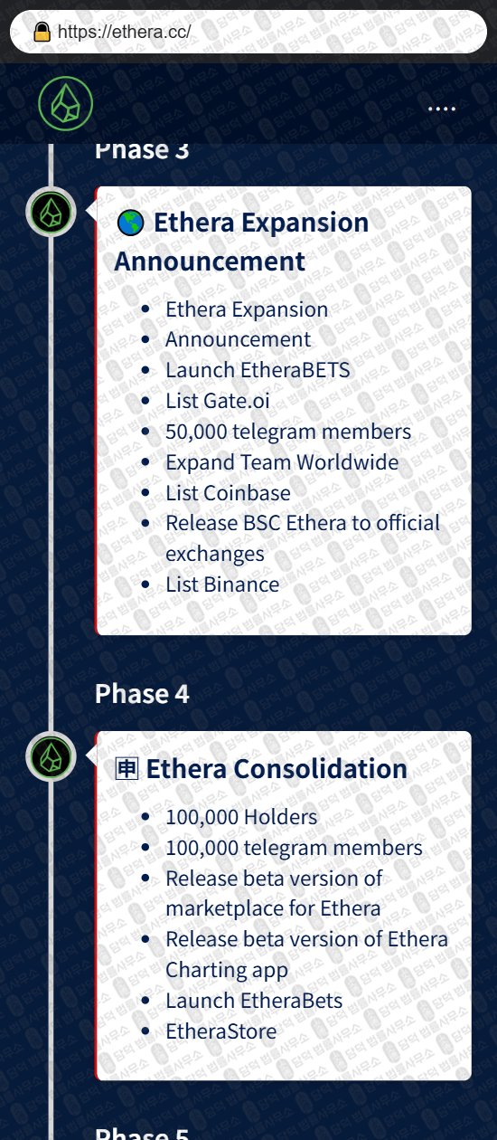 이 사진은 담덕법률사무소에서 캡쳐해둔 토크노믹스(ETHERA) 웹사이트 캡쳐 사진이며 URL은 ethera.cc 입니다.