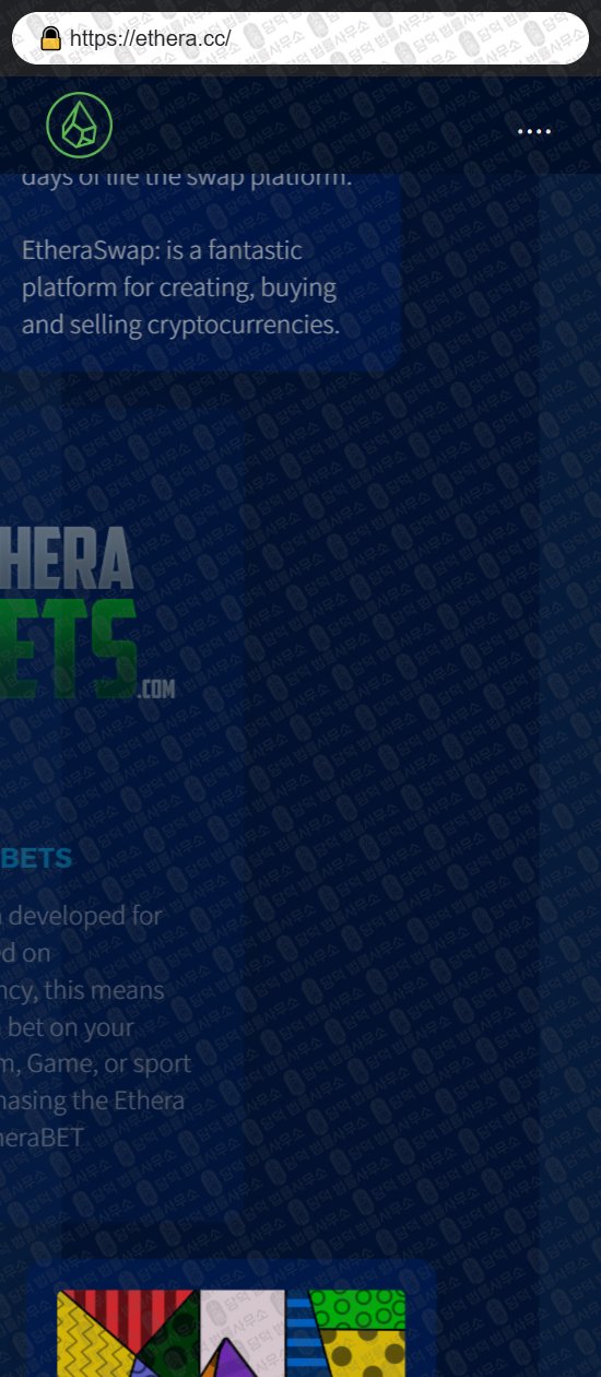 이 사진은 담덕법률사무소에서 캡쳐해둔 토크노믹스(ETHERA) 웹사이트 캡쳐 사진이며 URL은 ethera.cc 입니다.