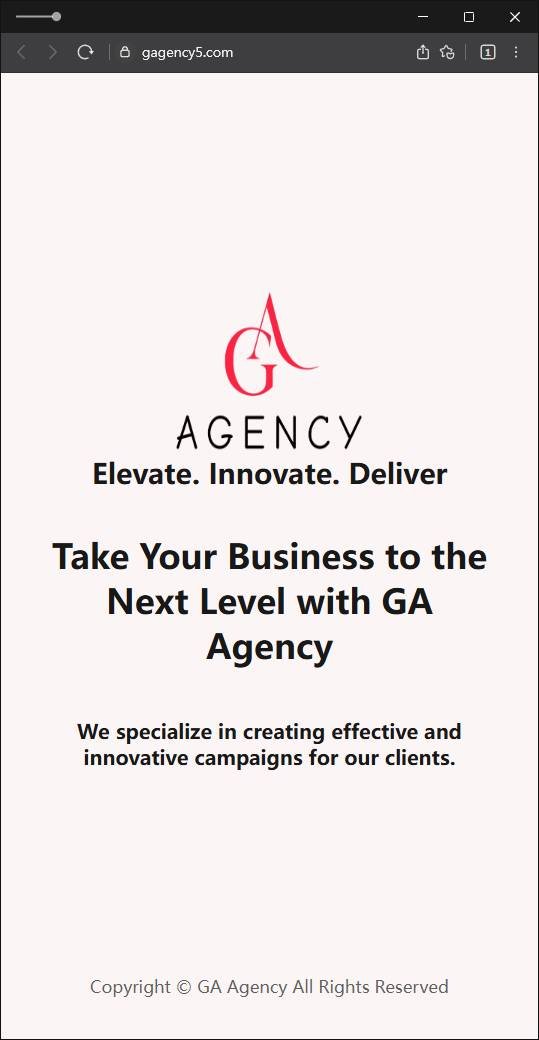 이 사진은 담덕법률사무소에서 캡쳐해둔 에이전시(GA) 웹사이트 캡쳐 사진이며 URL은 gagency5.com 입니다.
