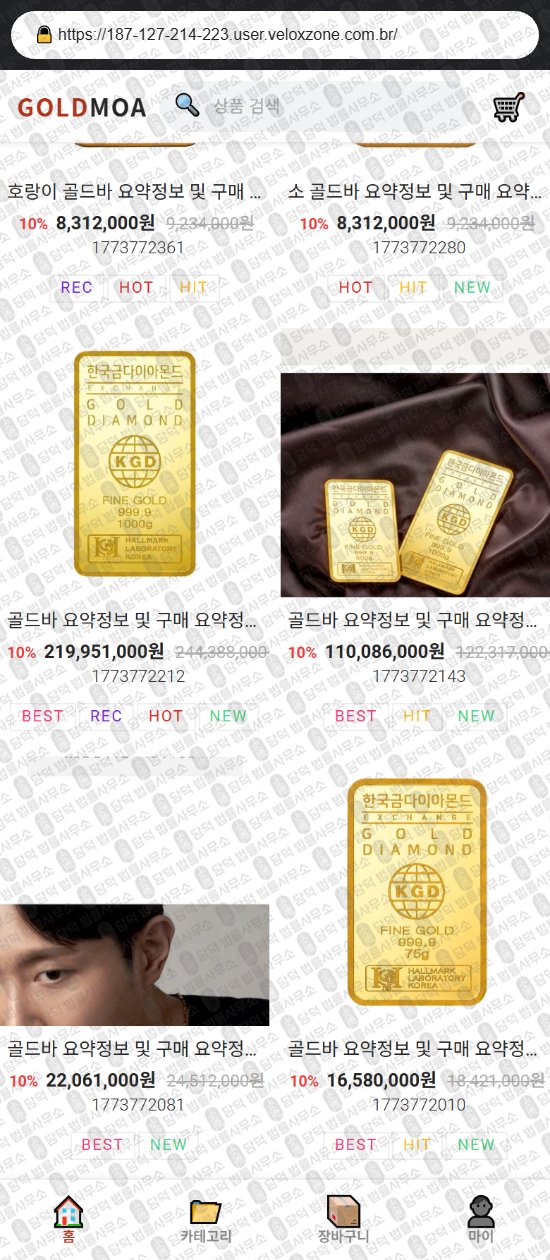 이 사진은 담덕법률사무소에서 캡쳐해둔 골드모아(SNS) 웹사이트 캡쳐 사진이며 URL은 goldmoa.store 입니다.