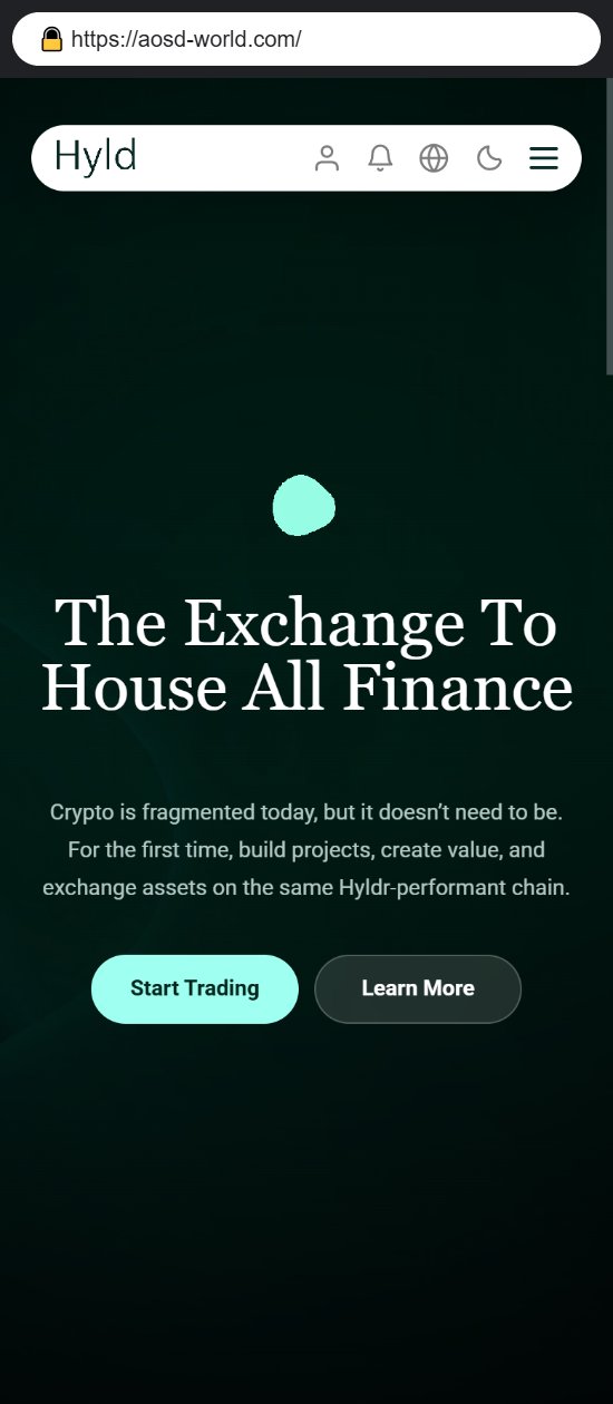 이 사진은 담덕법률사무소에서 캡쳐해둔 다수(Hyld) 웹사이트 캡쳐 사진이며 URL은 aosd-world.com 입니다.