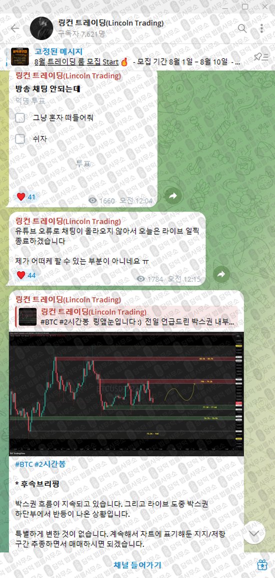 이 사진은 담덕법률사무소에서 캡쳐해둔 링컨(Lincoln Trading) 웹사이트 캡쳐 사진이며 URL은 t.me 입니다.