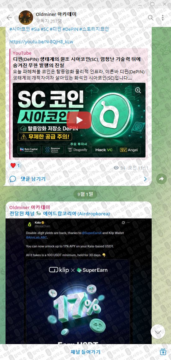 이 사진은 담덕법률사무소에서 캡쳐해둔 아카데미(Oldminer) 웹사이트 캡쳐 사진이며 URL은 t.me 입니다.