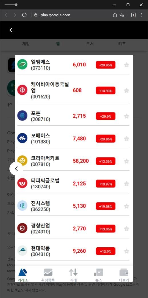 이 사진은 담덕법률사무소에서 캡쳐해둔 구글플레이(PHILLIPX) 관련 자료 사진입니다.