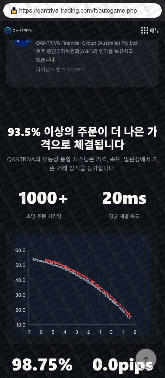 이 사진은 담덕법률사무소에서 캡쳐해둔 디지털(QANTRIVA) 웹사이트 캡쳐 사진이며 URL은 qantriva-trading.com 입니다.