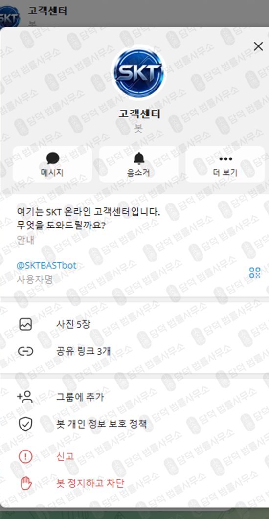 이 사진은 담덕법률사무소에서 캡쳐해둔 리딩(SKTBAST SKT) 웹사이트 캡쳐 사진이며 URL은 google.com 입니다.