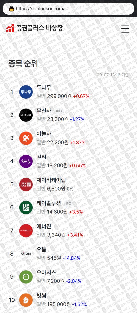 이 사진은 담덕법률사무소에서 캡쳐해둔 증권플러스(Npay) 웹사이트 캡쳐 사진이며 URL은 st-pluskor.com 입니다.