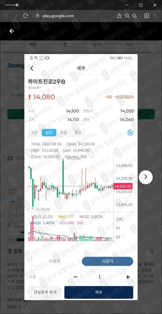 이 사진은 담덕법률사무소에서 캡쳐해둔 최동현(Strategy Max) 웹사이트 캡쳐 사진이며 URL은 v210stock.xyz 입니다.