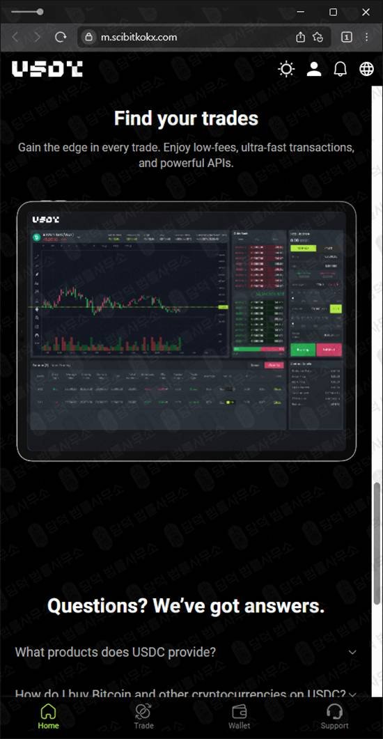 이 사진은 담덕법률사무소에서 캡쳐해둔 테더(USDT) 웹사이트 캡쳐 사진이며 URL은 token-positioncoin.com 입니다.