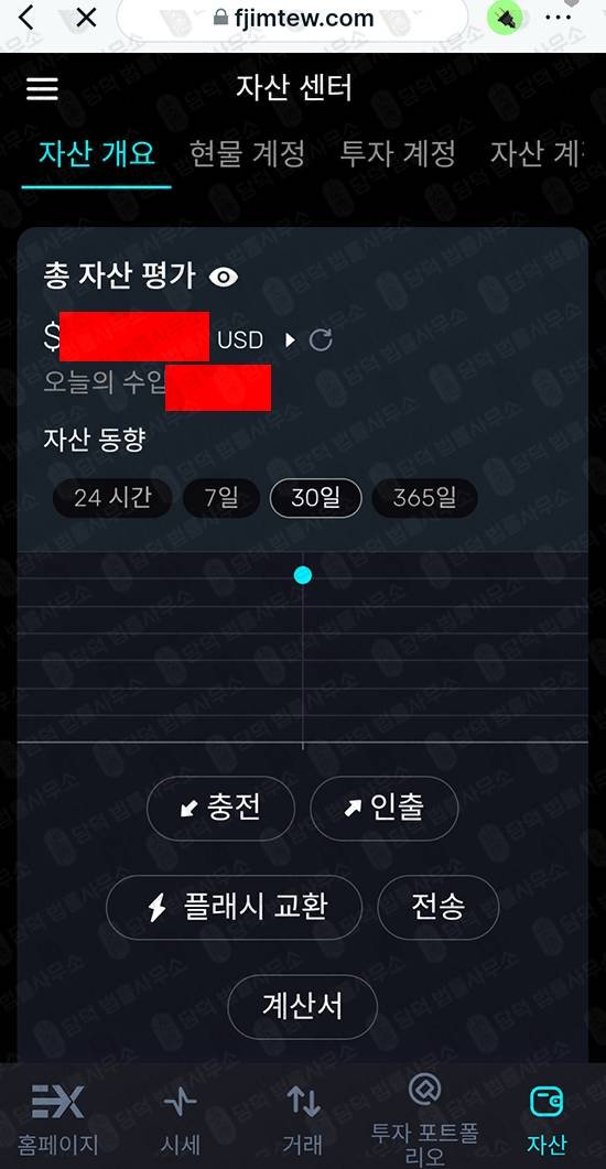 이 사진은 담덕법률사무소에서 캡쳐해둔 비트겟사칭사기(USDT) 웹사이트 캡쳐 사진이며 URL은 fjimtew.com 입니다.