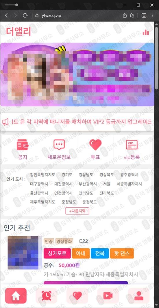 이 사진은 담덕법률사무소에서 캡쳐해둔 더앨리(SNS) 관련 자료 사진입니다.
